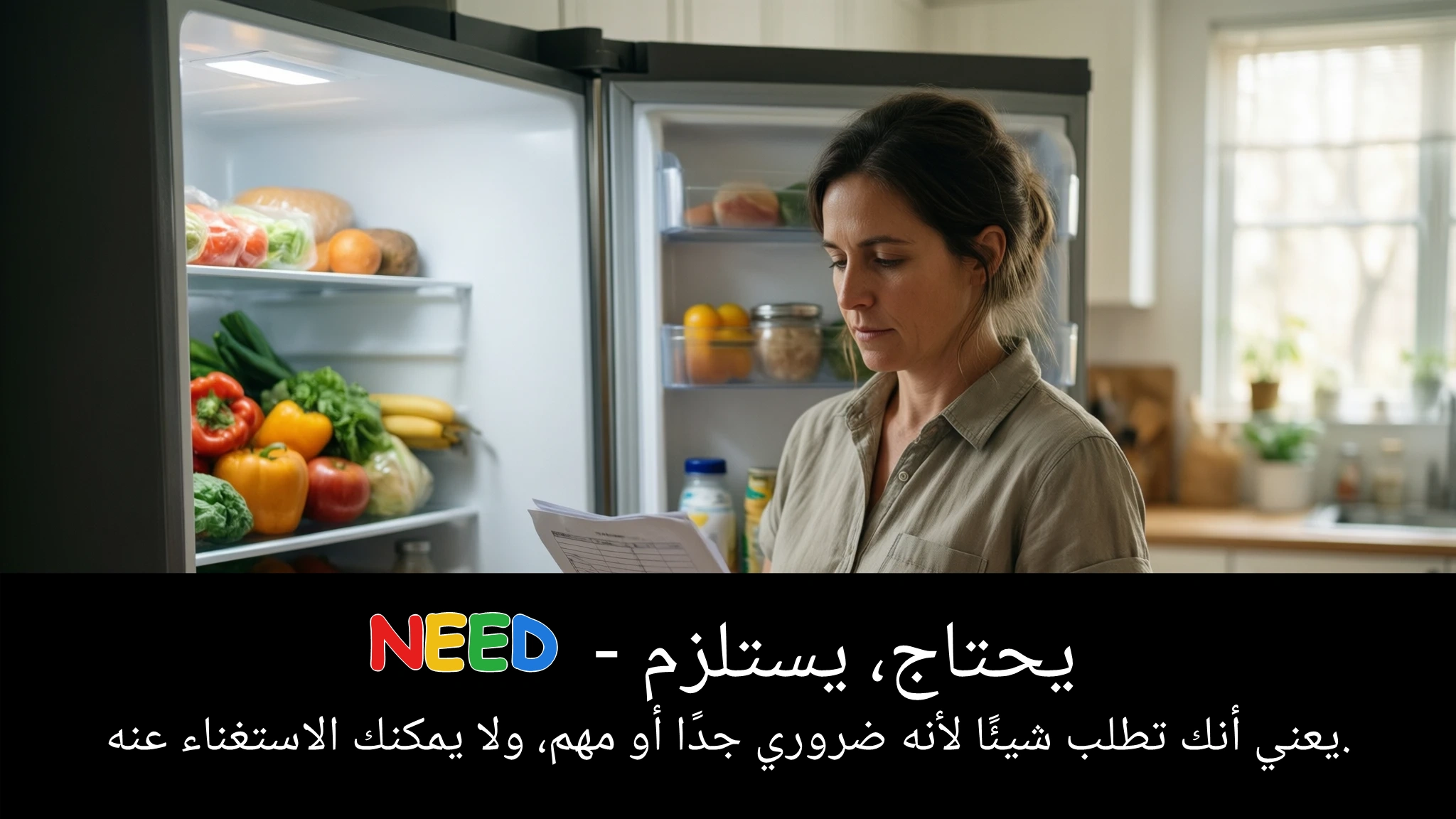 Arabic Illustration for need